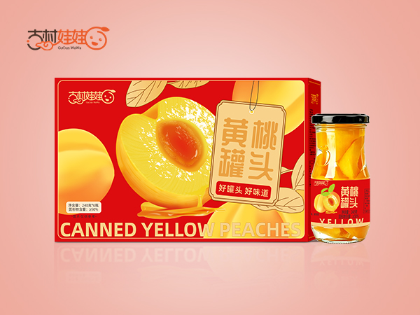 古村娃娃黄桃罐头
